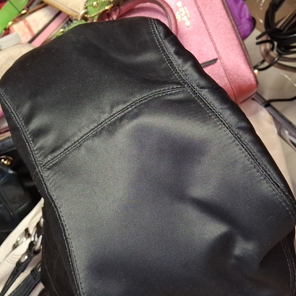 LN COACH SPECIAL ED HOLIDAY RHINESTONES SATEEN LARGE TOTE 2011 - Picture 3 of 5